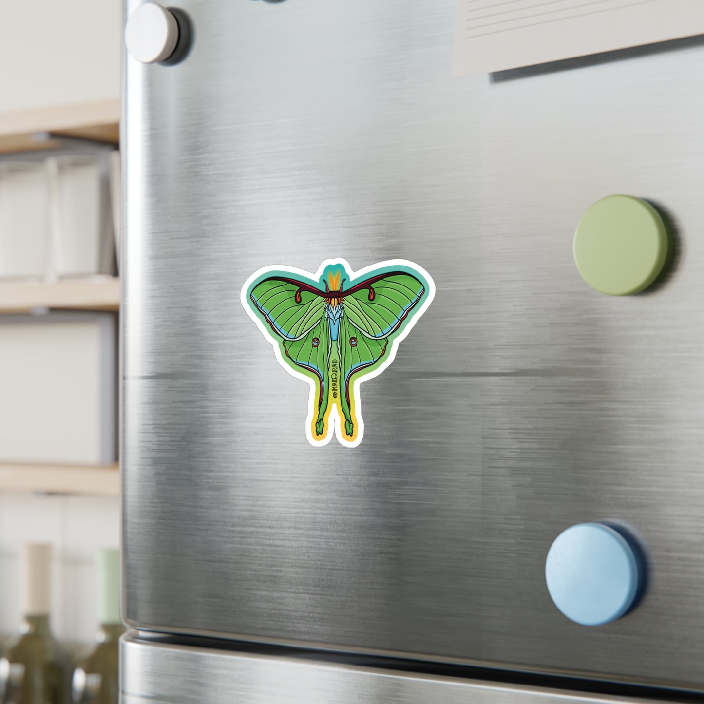 Luna Moth Kiss-Cut Vinyl Decals