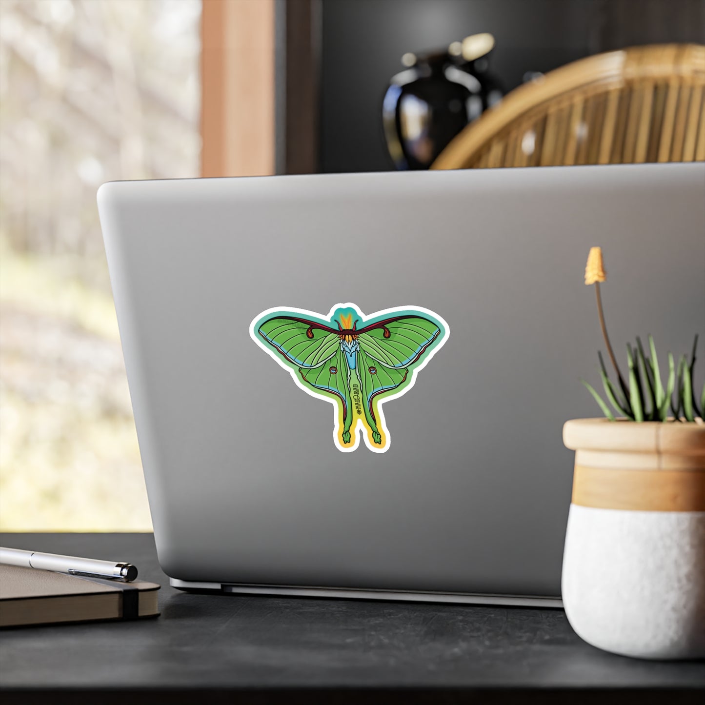 Luna Moth Kiss-Cut Vinyl Decals