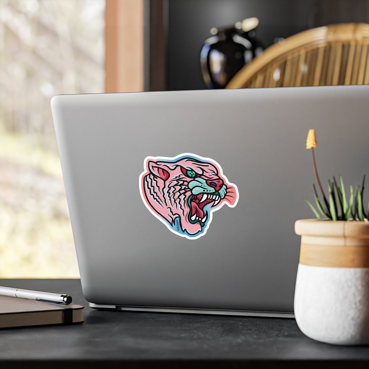 Transgender Pride Tiger Kiss-cut Vinyl Decal