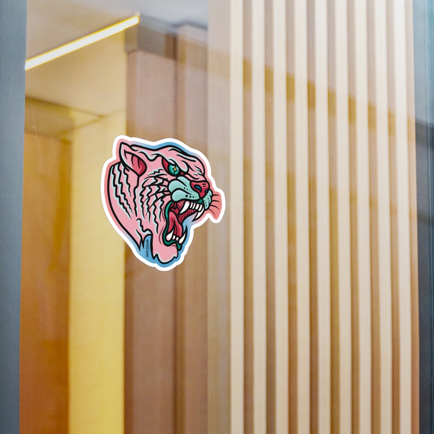 Transgender Pride Tiger Kiss-cut Vinyl Decal