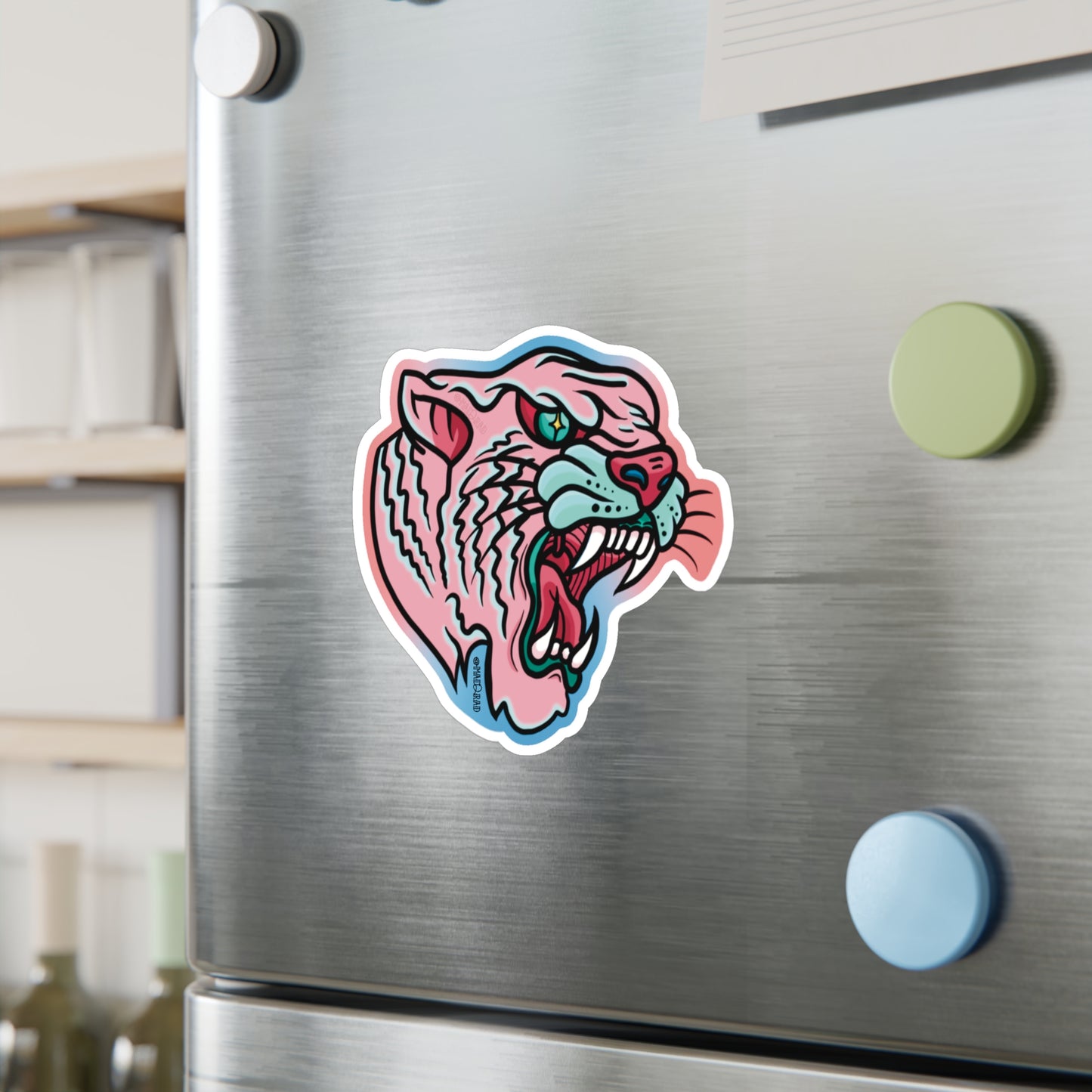 Transgender Pride Tiger Kiss-cut Vinyl Decal