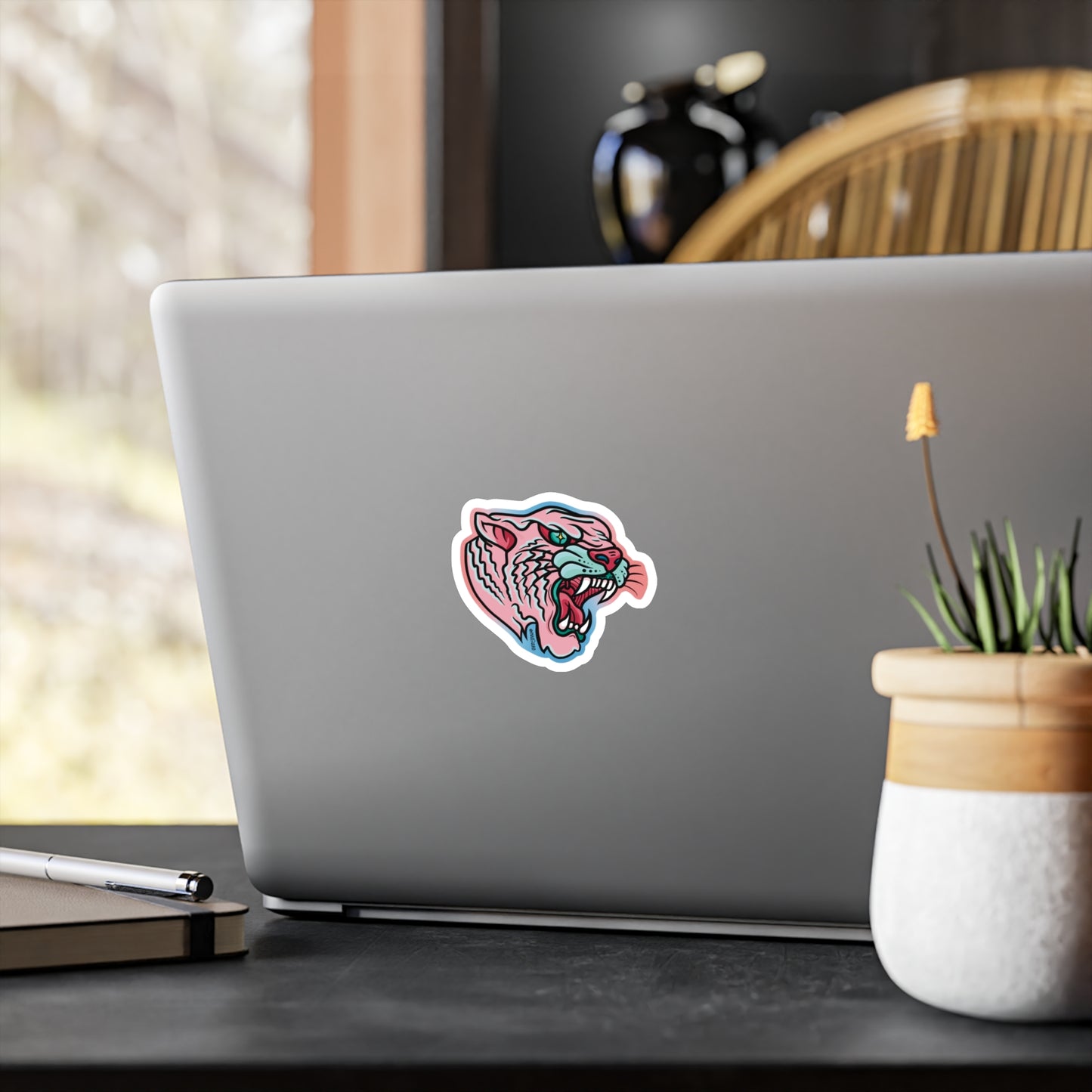 Transgender Pride Tiger Kiss-cut Vinyl Decal