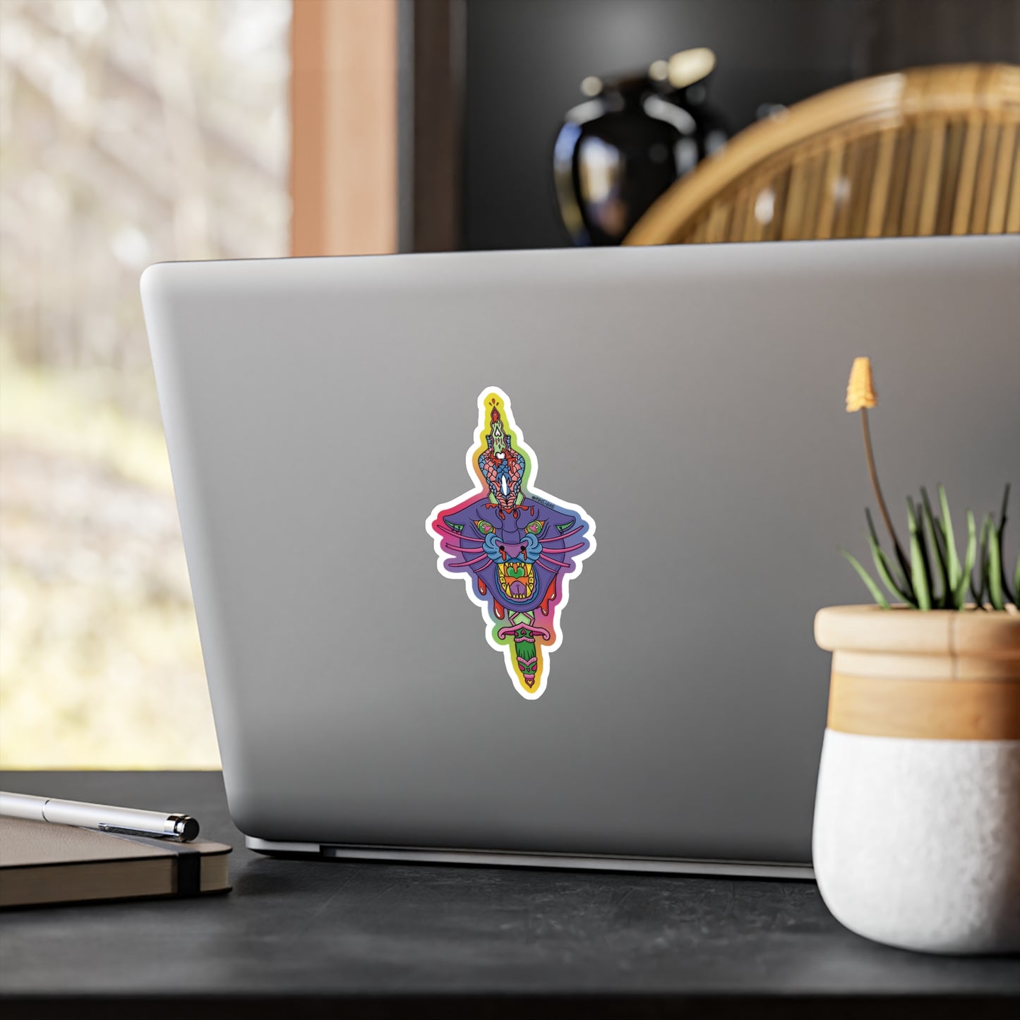 Traditional Style LGBTQIA+ Pride Panther Kiss-Cut Vinyl Decals